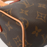 LOUIS VUITTON ルイヴィトン モノグラム ナノスピーディ ブラウン M81085 レディース モノグラムキャンバス ショルダーバッグ 新同 中古 銀蔵