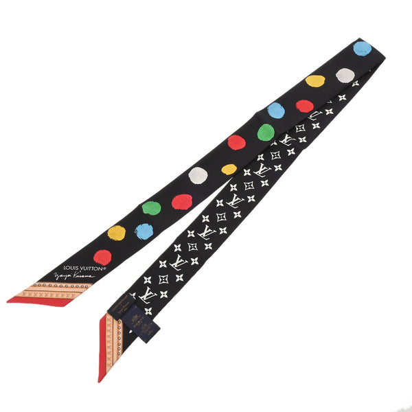 LOUIS VUITTON ルイヴィトン バンドー BB ペインティッド ドット 草間彌生コラボ ブラック M78485 レディース スカーフ 新同 中古 銀蔵