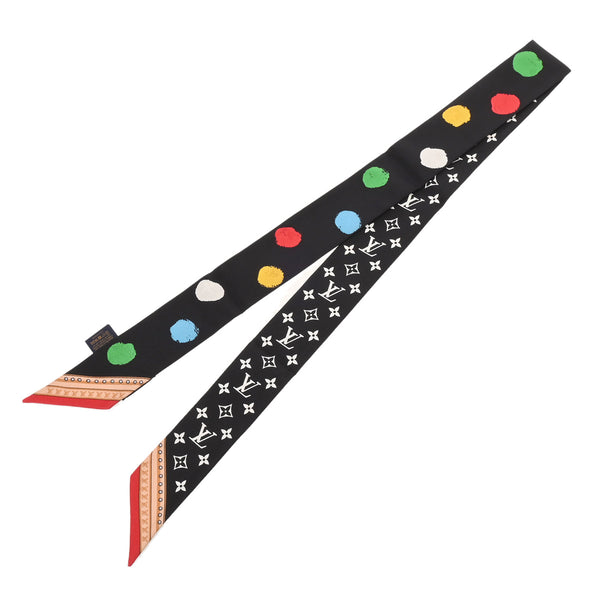 LOUIS VUITTON ルイヴィトン バンドー BB ペインティッド ドット 草間彌生コラボ ブラック M78485 レディース スカーフ 新同 中古 銀蔵