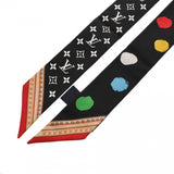 LOUIS VUITTON ルイヴィトン バンドー BB ペインティッド ドット 草間彌生コラボ ブラック M78485 レディース スカーフ 新同 中古 銀蔵