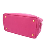 PRADA プラダ カナパ ミニ ピンク 1BG439 レディース キャンバス ハンドバッグ Aランク 中古 銀蔵