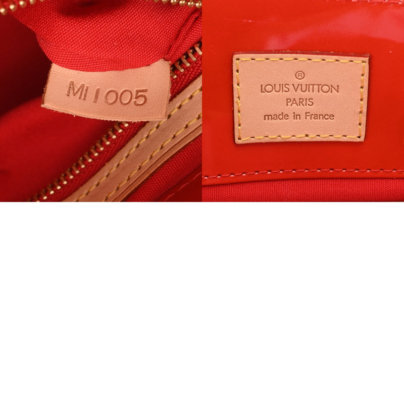 LOUIS VUITTON ルイヴィトン モノグラムヴェルニ リード PM ルージュ M91088 レディース ヴェルニ ハンドバッグ ABランク 中古 銀蔵