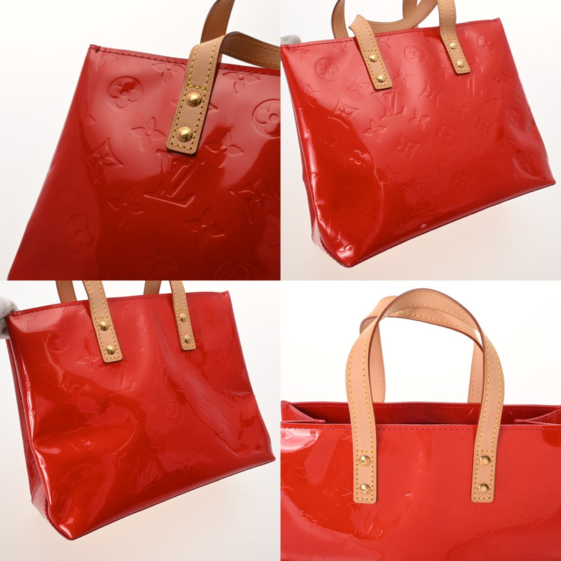 ルイヴィトン リードPM レザー ルージュ バッグ ヴェルニ LOUIS VUITTON ルイヴィトン モノグラムヴェルニ リード PM