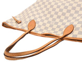LOUIS VUITTON ルイヴィトン ダミエアズール ネヴァーフル MM ホワイト N41361 レディース ダミエキャンバス トートバッグ Bランク 中古 銀蔵