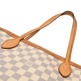 LOUIS VUITTON ルイヴィトン ダミエアズール ネヴァーフル MM ホワイト N41361 レディース ダミエキャンバス トートバッグ Bランク 中古 銀蔵