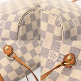 LOUIS VUITTON ルイヴィトン ダミエアズール ネヴァーフル MM ホワイト N41361 レディース ダミエキャンバス トートバッグ Bランク 中古 銀蔵
