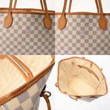 LOUIS VUITTON ルイヴィトン ダミエアズール ネヴァーフル MM ホワイト N41361 レディース ダミエキャンバス トートバッグ Bランク 中古 銀蔵