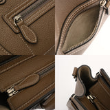 CELINE セリーヌ ラゲージ ナノ 2WAY スリ 189243 レディース ドラムドカーフ ハンドバッグ Aランク 中古 銀蔵