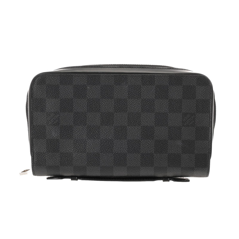 LOUIS VUITTON ルイヴィトン ダミエグラフィット ジッピー XL トラベルケース ブラック N41503 メンズ ダミエキャンバス 長財布 ABランク 中古 銀蔵