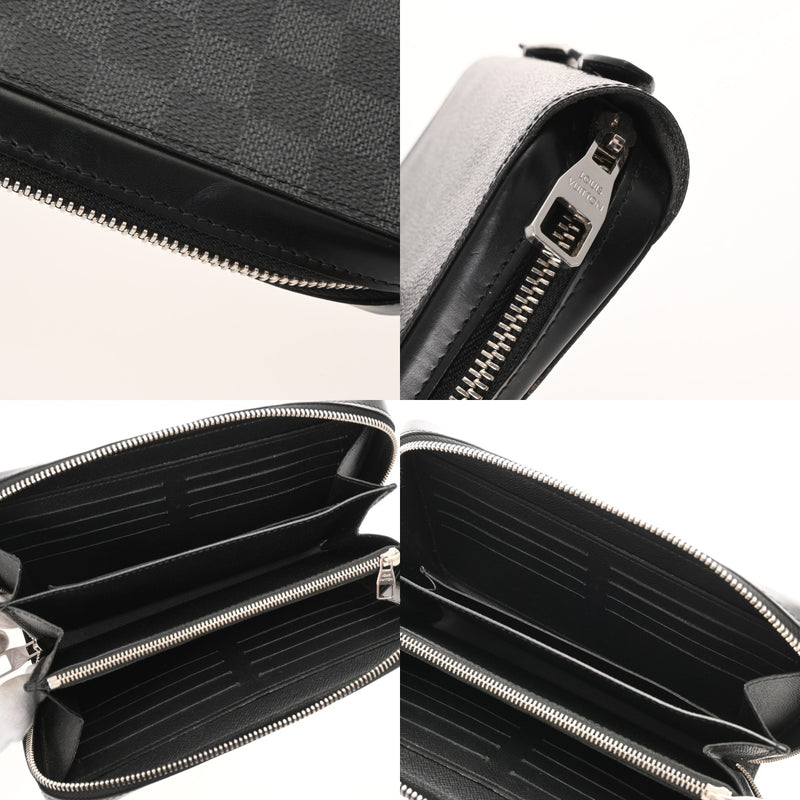 LOUIS VUITTON ルイヴィトン ダミエグラフィット ジッピー XL トラベルケース ブラック N41503 メンズ ダミエキャンバス 長財布 ABランク 中古 銀蔵