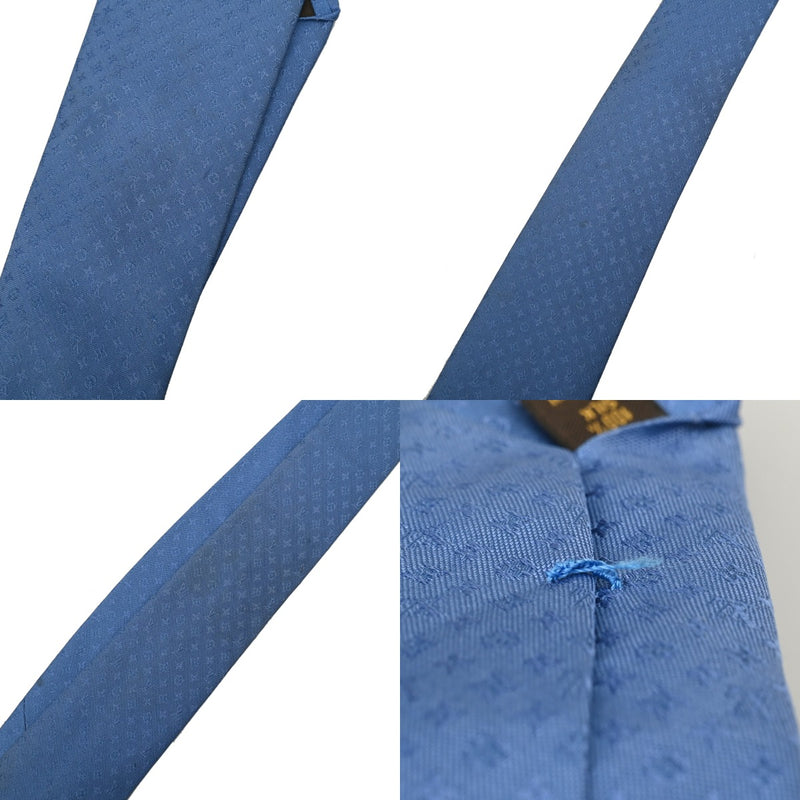 LOUIS VUITTON ルイヴィトン クラヴァット モノグラムミッシム ブルー M70345 メンズ シルク100％ ネクタイ Bランク 中古 銀蔵