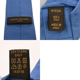 LOUIS VUITTON ルイヴィトン クラヴァット モノグラムミッシム ブルー M70345 メンズ シルク100％ ネクタイ Bランク 中古 銀蔵