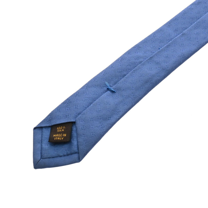 LOUIS VUITTON ルイヴィトン クラヴァット モノグラムミッシム ブルー M70345 メンズ シルク100％ ネクタイ Bランク 中古 銀蔵