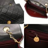 CHANEL シャネル ダイアナ チェーンショルダー 22cm ブラック A01164 レディース ラムスキン ショルダーバッグ Bランク 中古 銀蔵