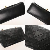 CHANEL シャネル ダイアナ チェーンショルダー 22cm ブラック A01164 レディース ラムスキン ショルダーバッグ Bランク 中古 銀蔵