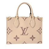 LOUIS VUITTON ルイヴィトン モノグラムアンプラント オンザゴー PM 2WAY クレーム/ポワドローズ M45653 レディース レザー ハンドバッグ ABランク 中古 銀蔵