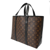 LOUIS VUITTON ルイヴィトン モノグラム マカサー ウィークエンド トート PM 2WAY ブラウン/ノワール M45734 メンズ モノグラムマカサー トートバッグ Aランク 中古 銀蔵