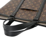 LOUIS VUITTON ルイヴィトン モノグラム マカサー ウィークエンド トート PM 2WAY ブラウン/ノワール M45734 メンズ モノグラムマカサー トートバッグ Aランク 中古 銀蔵