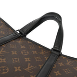 LOUIS VUITTON ルイヴィトン モノグラム マカサー ウィークエンド トート PM 2WAY ブラウン/ノワール M45734 メンズ モノグラムマカサー トートバッグ Aランク 中古 銀蔵