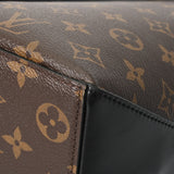 LOUIS VUITTON ルイヴィトン モノグラム マカサー ウィークエンド トート PM 2WAY ブラウン/ノワール M45734 メンズ モノグラムマカサー トートバッグ Aランク 中古 銀蔵