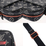 LOUIS VUITTON ルイヴィトン モノグラム インク ダヌーブ PM アップサイドダウン ネイビー M43678 メンズ モノグラムキャンバス ショルダーバッグ Aランク 中古 銀蔵