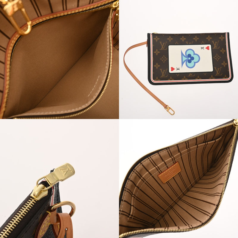 LOUIS VUITTON ルイヴィトン モノグラム ネヴァーフル MM ゲームオン ブラウン M57452 レディース モノグラムキャンバス トートバッグ Aランク 中古 銀蔵