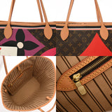 LOUIS VUITTON ルイヴィトン モノグラム ネヴァーフル MM ゲームオン ブラウン M57452 レディース モノグラムキャンバス トートバッグ Aランク 中古 銀蔵