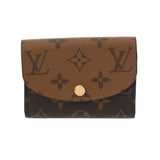 LOUIS VUITTON ルイヴィトン モノグラム リバース ポルトモネロザリ ブラウン M82333 レディース モノグラムキャンバス コインケース Aランク 中古 銀蔵