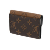 LOUIS VUITTON ルイヴィトン モノグラム リバース ポルトモネロザリ ブラウン M82333 レディース モノグラムキャンバス コインケース Aランク 中古 銀蔵