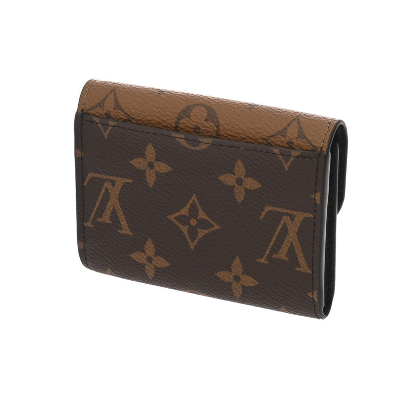 LOUIS VUITTON ルイヴィトン モノグラム リバース ポルトモネロザリ ブラウン M82333 レディース モノグラムキャンバス コインケース Aランク 中古 銀蔵