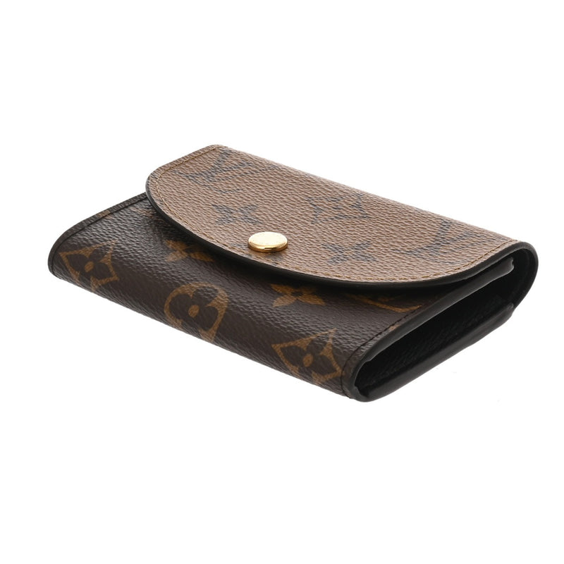 LOUIS VUITTON ルイヴィトン モノグラム リバース ポルトモネロザリ ブラウン M82333 レディース モノグラムキャンバス コインケース Aランク 中古 銀蔵