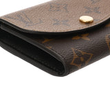 LOUIS VUITTON ルイヴィトン モノグラム リバース ポルトモネロザリ ブラウン M82333 レディース モノグラムキャンバス コインケース Aランク 中古 銀蔵