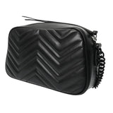 GUCCI グッチ GGマーモント スモールカメラバッグ ブラック 447632 レディース レザー ショルダーバッグ Aランク 中古 銀蔵