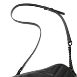 GUCCI グッチ GGマーモント スモールカメラバッグ ブラック 447632 レディース レザー ショルダーバッグ Aランク 中古 銀蔵