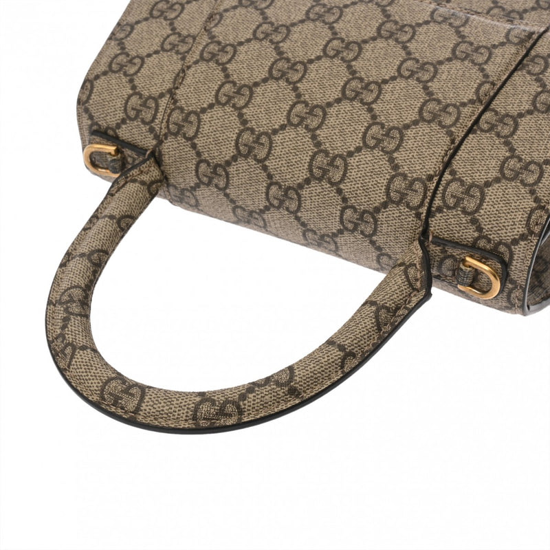 GUCCI グッチ アワーグラス スモール ザ ハッカープロジェクト バレンシアガコラボ グレージュ 681697 レディース PVC ハンドバッグ ABランク 中古 銀蔵