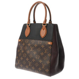 LOUIS VUITTON ルイヴィトン モノグラム フォールドトート ノワール/ワインレッド M45409 レディース モノグラムキャンバス トートバッグ ABランク 中古 銀蔵