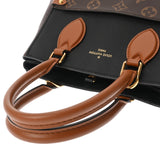 LOUIS VUITTON ルイヴィトン モノグラム フォールドトート ノワール/ワインレッド M45409 レディース モノグラムキャンバス トートバッグ ABランク 中古 銀蔵