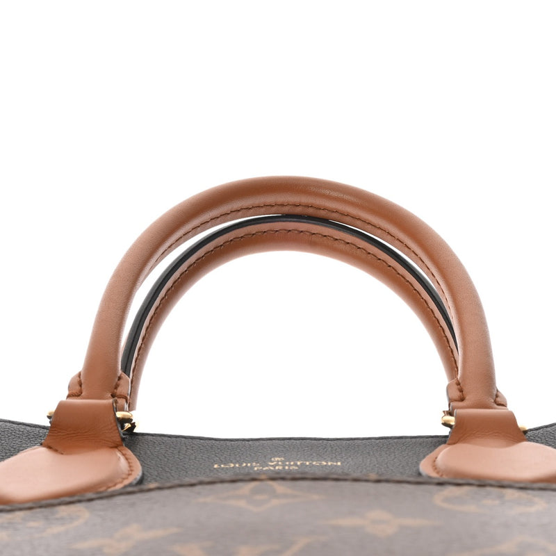 LOUIS VUITTON ルイヴィトン モノグラム フォールドトート ノワール/ワインレッド M45409 レディース モノグラムキャンバス トートバッグ ABランク 中古 銀蔵