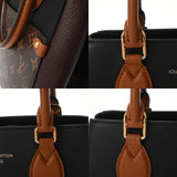 LOUIS VUITTON ルイヴィトン モノグラム フォールドトート ノワール/ワインレッド M45409 レディース モノグラムキャンバス トートバッグ ABランク 中古 銀蔵