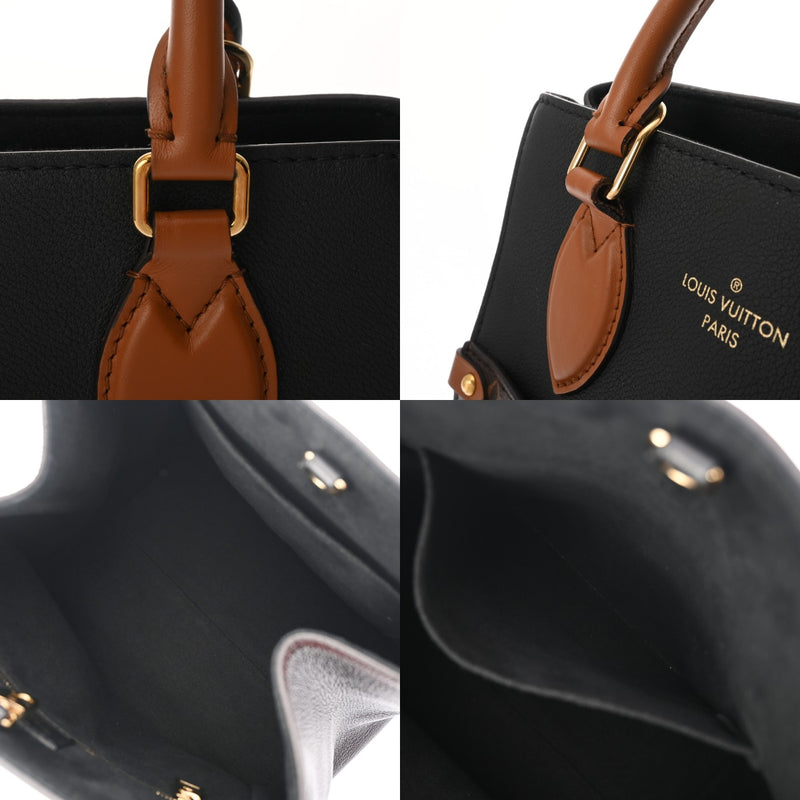 LOUIS VUITTON ルイヴィトン モノグラム フォールドトート ノワール/ワインレッド M45409 レディース モノグラムキャンバス トートバッグ ABランク 中古 銀蔵