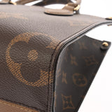 LOUIS VUITTON ルイヴィトン モノグラムリバース オンザゴー PM ブラウン M46373 レディース モノグラムキャンバス ハンドバッグ Aランク 中古 銀蔵
