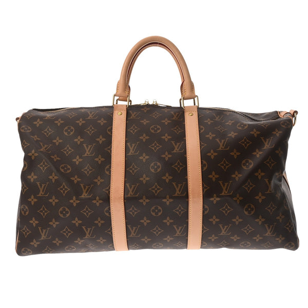 LOUIS VUITTON ルイヴィトン モノグラム キーポルバンドリエール 50 現行モデル ブラウン M41416 レディース モノグラムキャンバス ボストンバッグ ABランク 中古 銀蔵