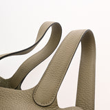 HERMES エルメス ピコタンロック MM セージ Z刻印(2021年頃) レディース トリヨンクレマンス ハンドバッグ Aランク 中古 銀蔵