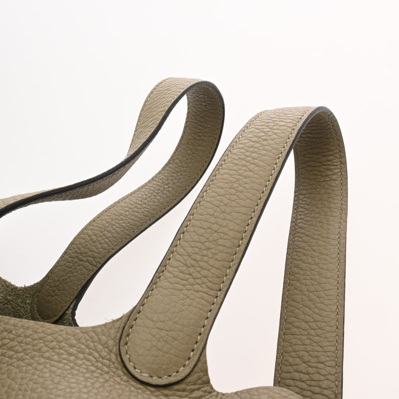 HERMES エルメス ピコタンロック MM セージ Z刻印(2021年頃) レディース トリヨンクレマンス ハンドバッグ Aランク 中古 銀蔵