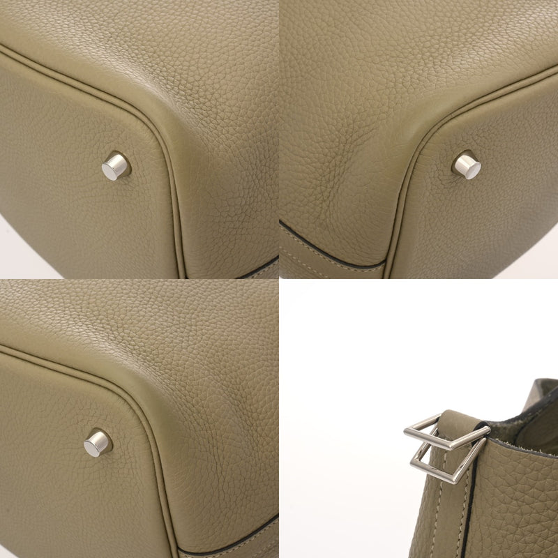 HERMES エルメス ピコタンロック MM セージ Z刻印(2021年頃) レディース トリヨンクレマンス ハンドバッグ Aランク 中古 銀蔵