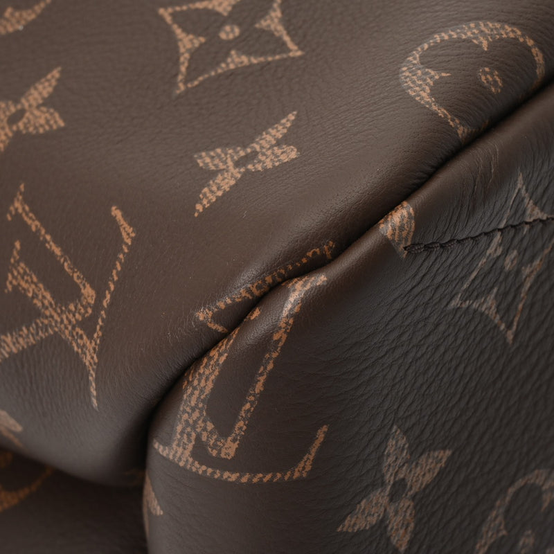 LOUIS VUITTON ルイヴィトン モノグラム ショッパートート MM ブラウン M24457 レディース カーフレザー トートバッグ 新同 中古 銀蔵