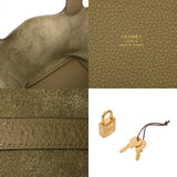 HERMES エルメス ピコタンロック MM セージ Z刻印(2021年頃) レディース トリヨンクレマンス ハンドバッグ Aランク 中古 銀蔵