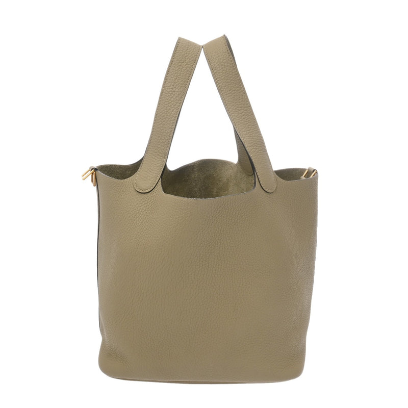 HERMES エルメス ピコタンロック MM セージ Z刻印(2021年頃) レディース トリヨンクレマンス ハンドバッグ Aランク 中古 銀蔵