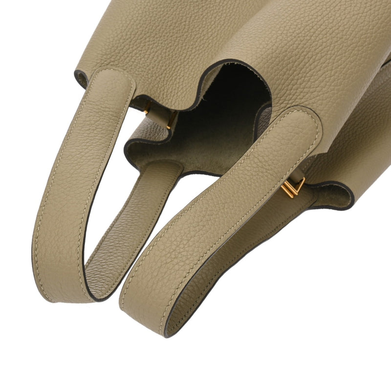 HERMES エルメス ピコタンロック MM セージ Z刻印(2021年頃) レディース トリヨンクレマンス ハンドバッグ Aランク 中古 銀蔵