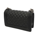 CHANEL シャネル ボーイシャネル ハンドバッグ 25cm ブラック A67086 レディース カーフスキン ショルダーバッグ Aランク 中古 銀蔵